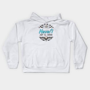 Havai'i art and Wood logo Kids Hoodie